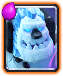 Golem de Glace (Ice Golem) carte rare Clash Royale